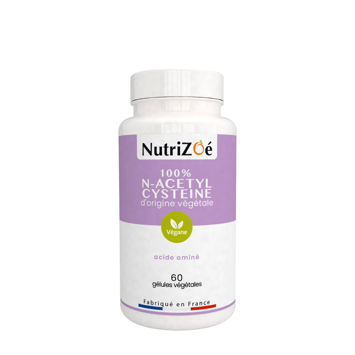 NAC végane N-Acetyl cysteine | Format 60 gélules | Nutrizoé