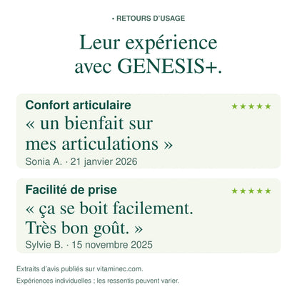 Réveillez votre biosynthèse naturelle de collagène avec GENESIS+
