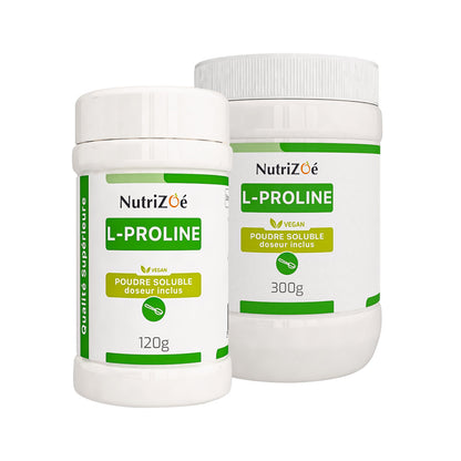 L-Proline en poudre végane d'origine végétale | acide aminé | Nutrizoé