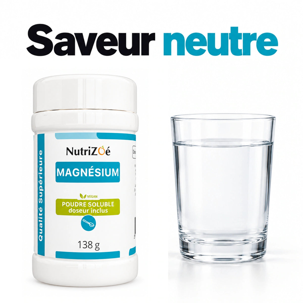 NutriZoé magnesium citrate powder: neutral taste.