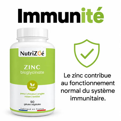Zinc contributes to the normal function of the immune system.