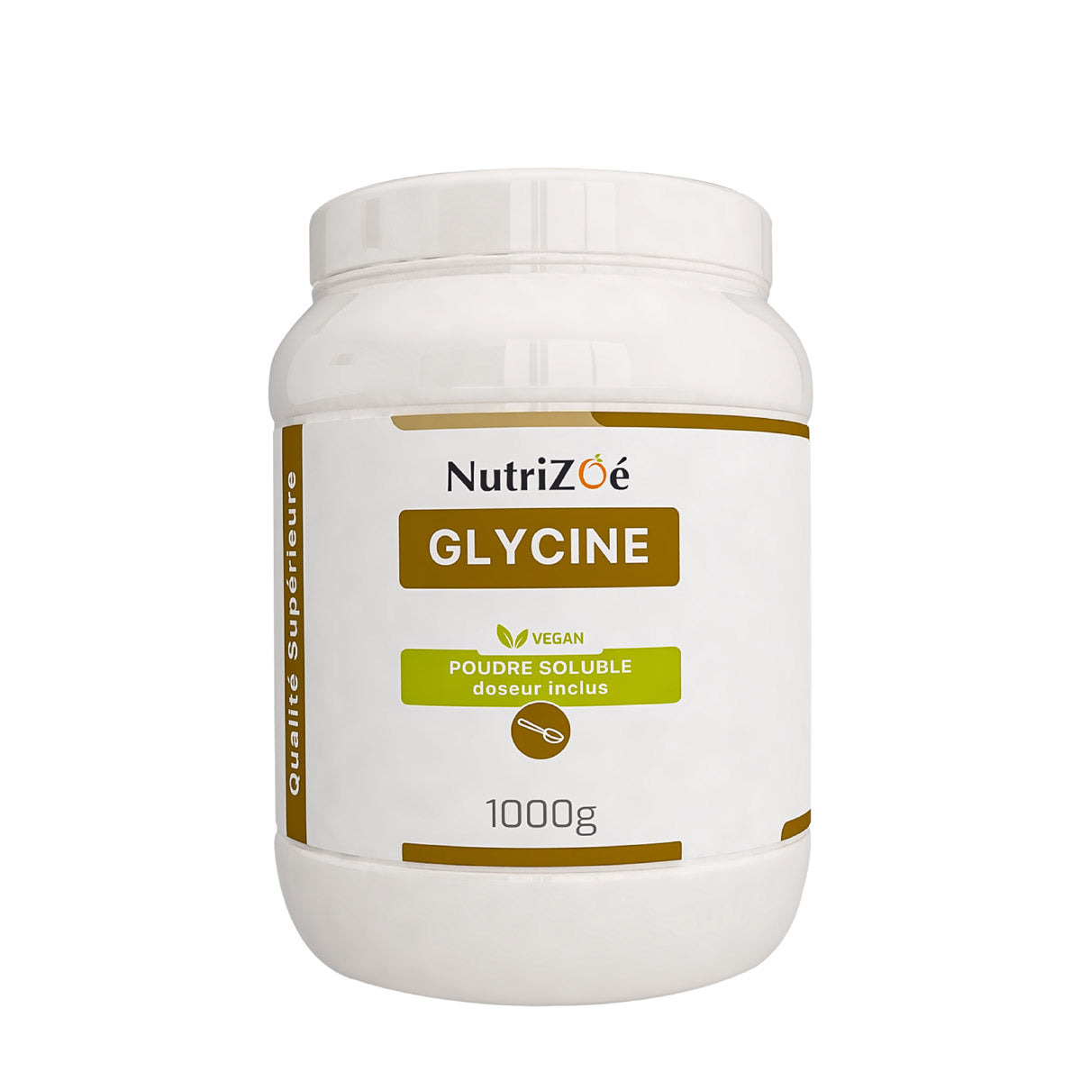 Glycine végane | poudre soluble | Format 1kg | acide aminé | Nutrizoé