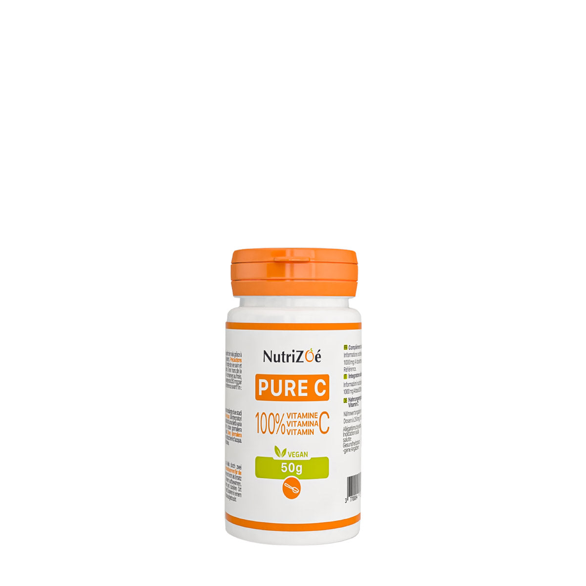 Vitamine C d'origine végetale | poudre extrasoluble | Format 50g | Nutrizoé